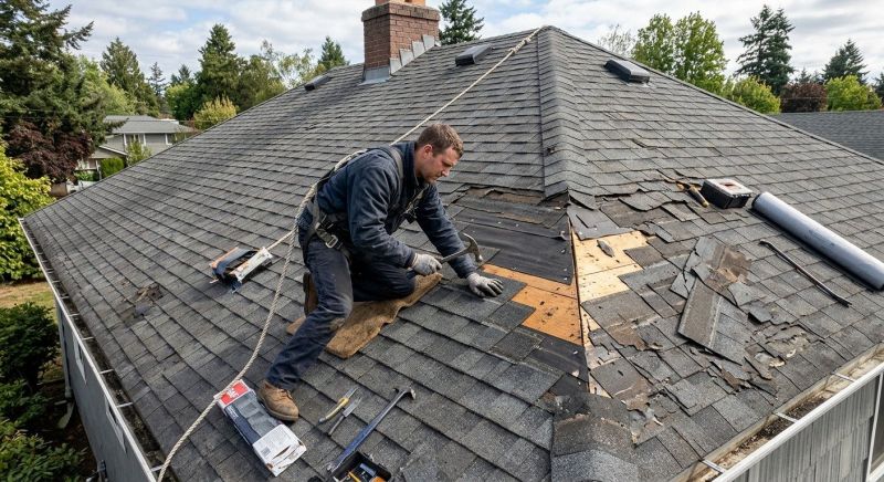 Damaged Roof Repair in Wilmington, DE