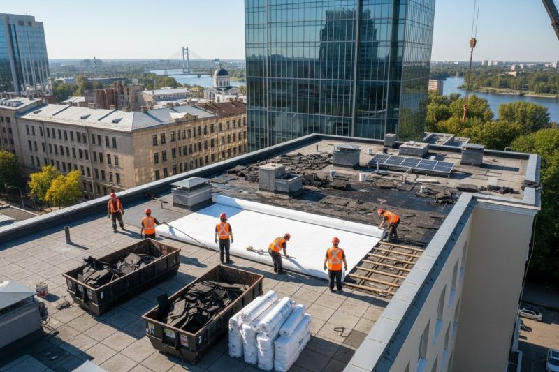 Flat Roof Replacement in Aberdeen Proving Ground, MD