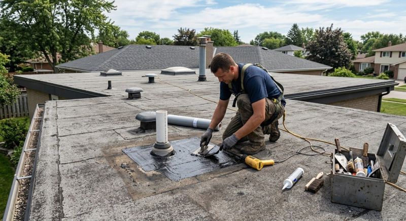 Rubber Roof Repair in Newark, DE