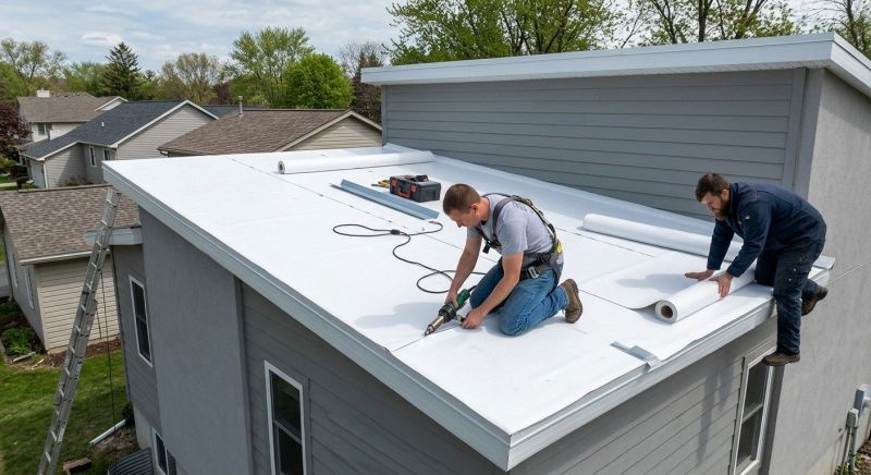 Single Ply Roof Installation in Saint Georges, DE
