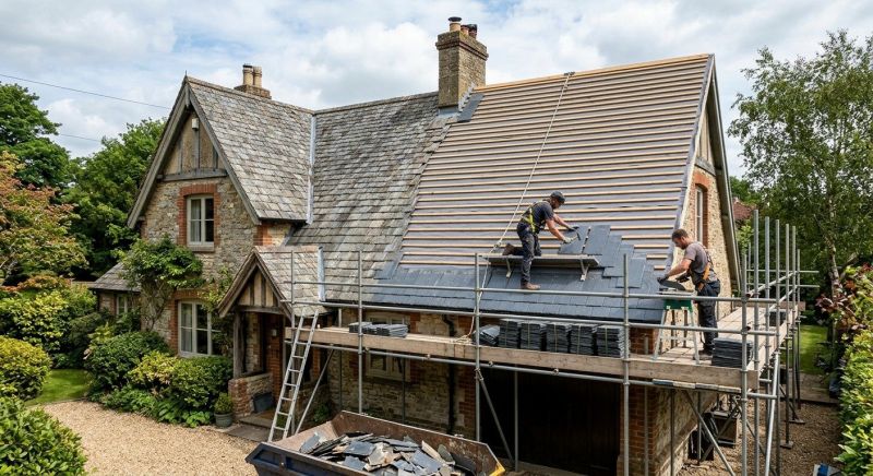 Slate Roof Replacement in Coatesville, PA