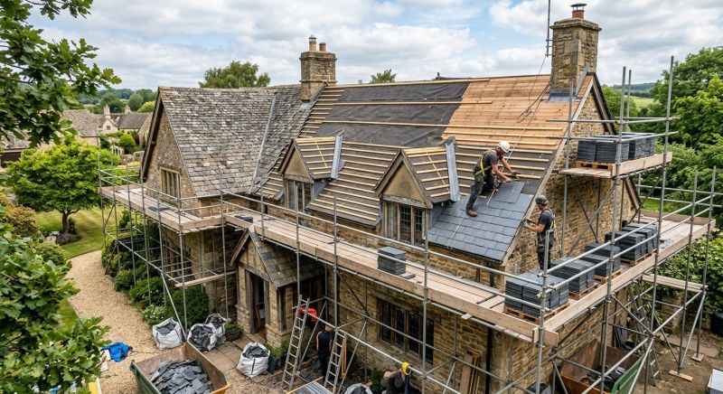 Slate Roof Replacement in Coatesville, PA