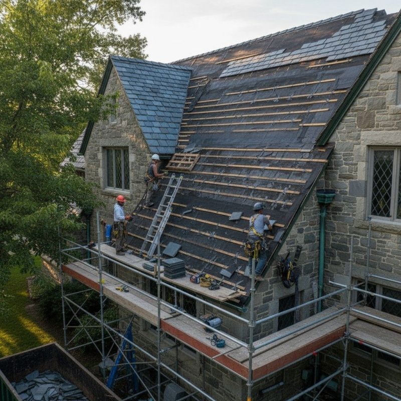 Slate Roof Replacement in Rising Sun, MD