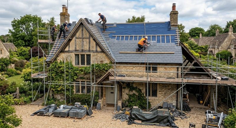 Slate Roof Replacement in Saint Georges, DE