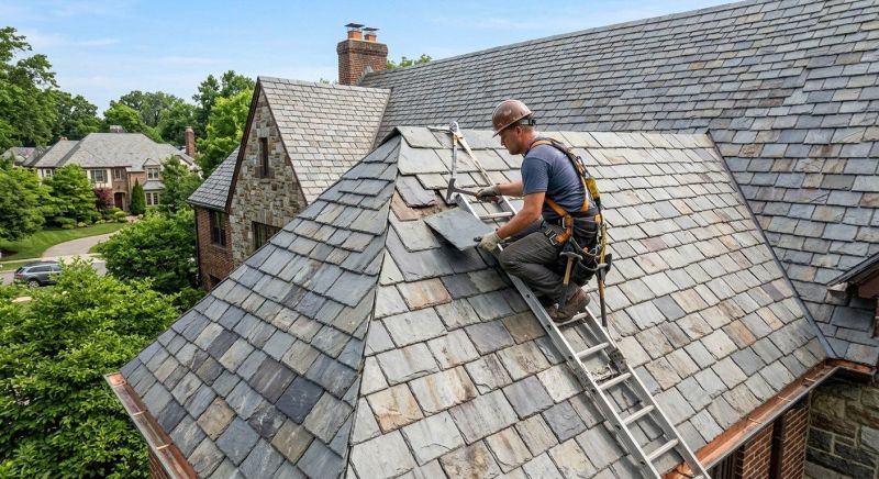 Slate Shingle Replacement in Cecil County, MD