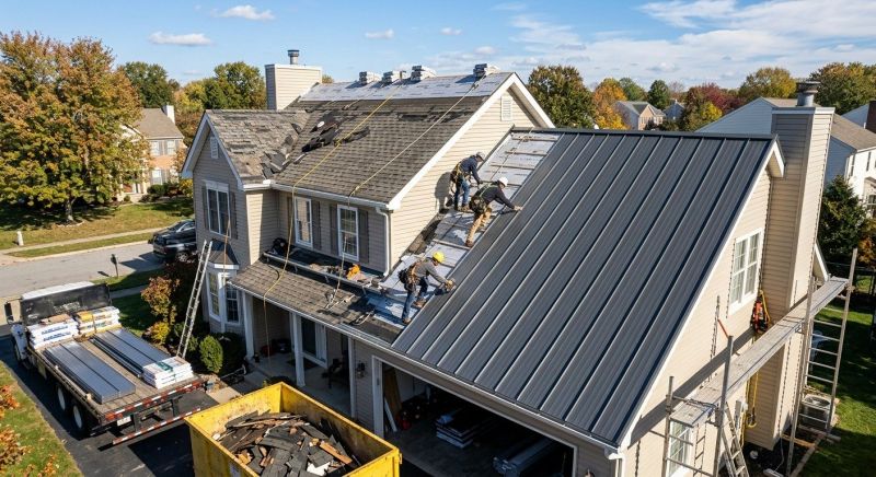 Steel Roof Replacement in Saint Georges, DE