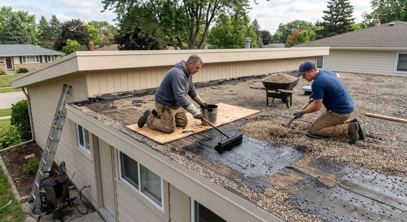 Tar And Gravel Roof Repair in Clayton, DE