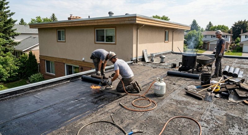 Tar Roof Repair in Oxford, PA